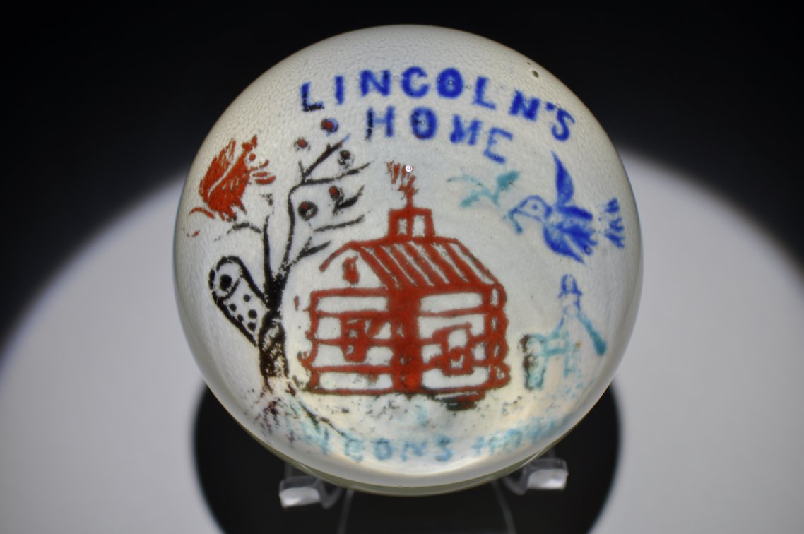 Millville Lincoln's Home Paperweight