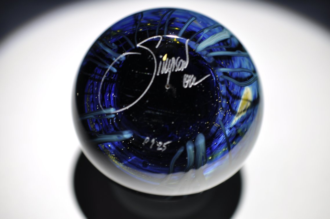 Josh Simpson Shimmering Flower Paperweight