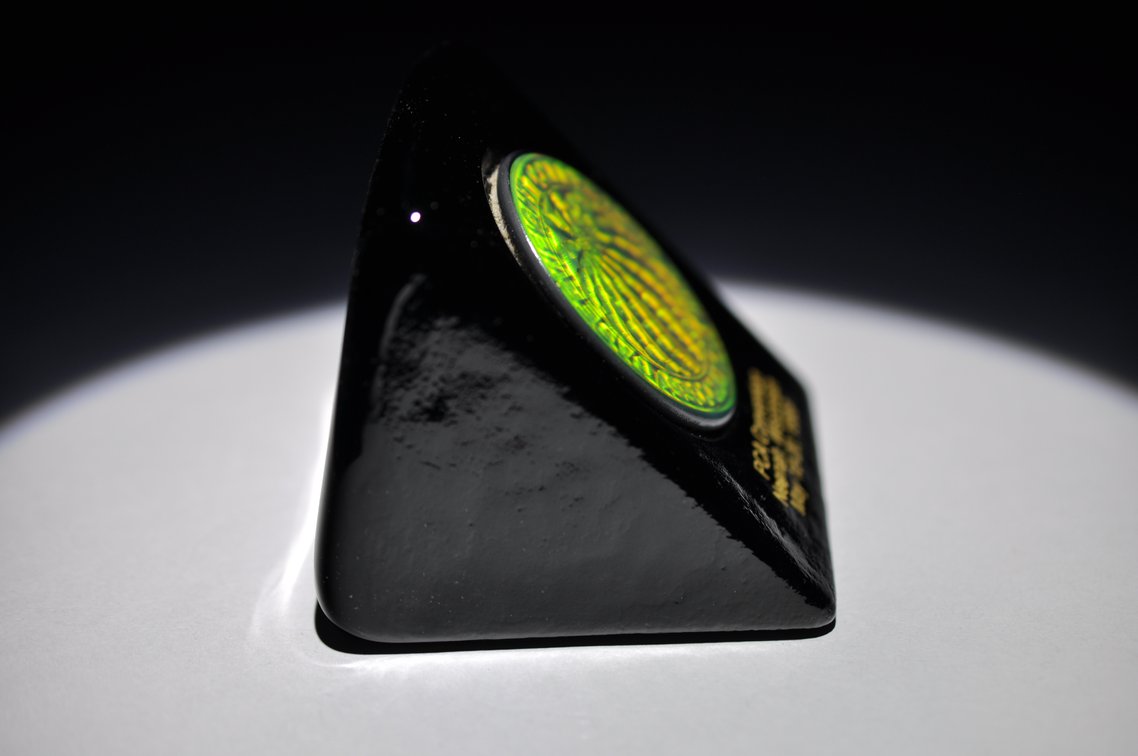 P.C.A. 1989 Neenah, Wisconsin Paperweight