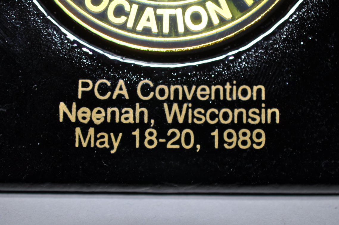 P.C.A. 1989 Neenah, Wisconsin Paperweight