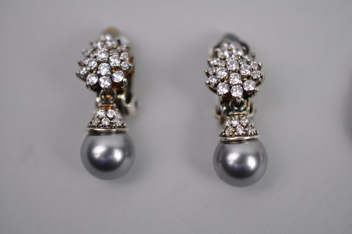 Silver Tone Earrings, photo 9 of 11