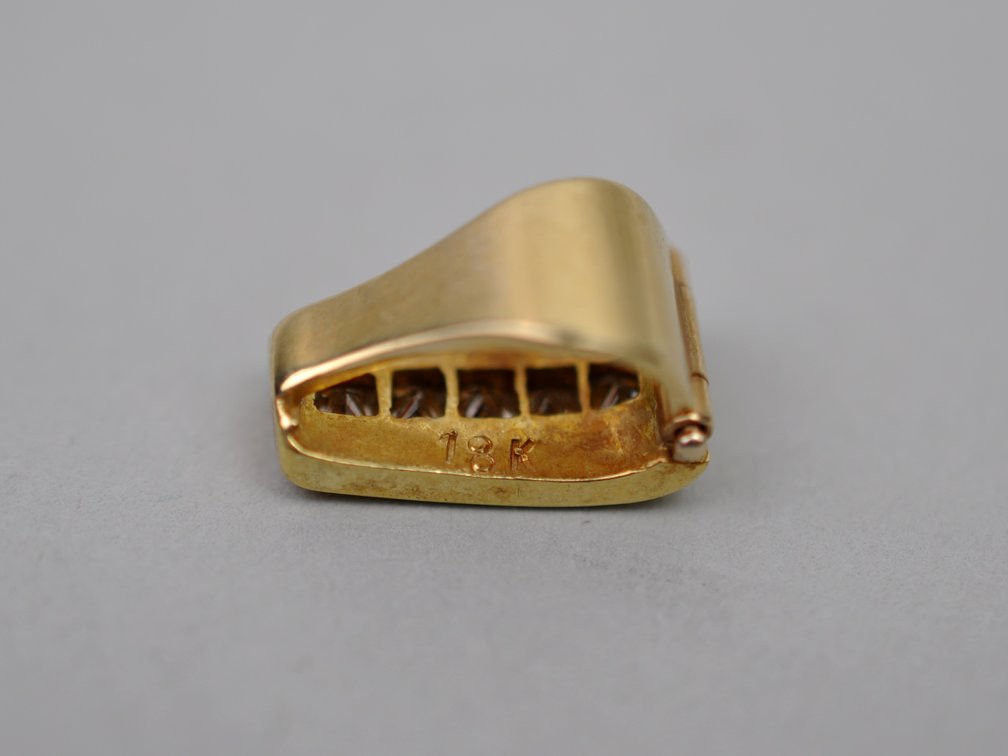 18K Gold Diamond Pendant, photo 7 of 8