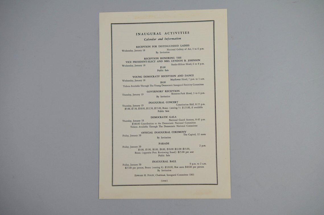 JFK U.S. Presidential Inauguration Collection, photo 7 of 9