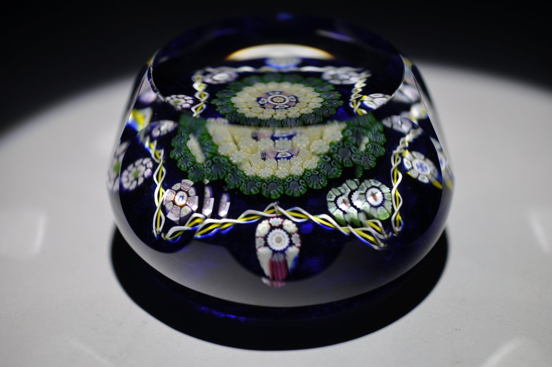 Perthshire 1979 Faceted Millefiori Paperweight