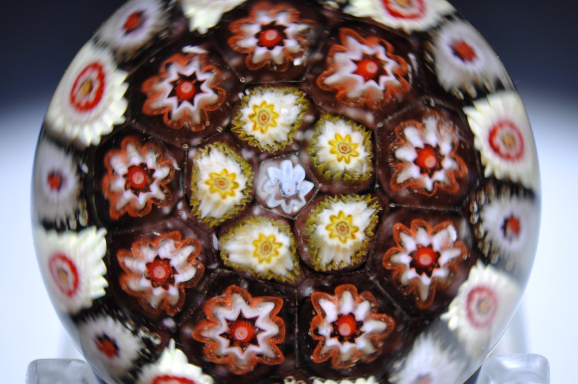Concentric Millefiori Paperweight