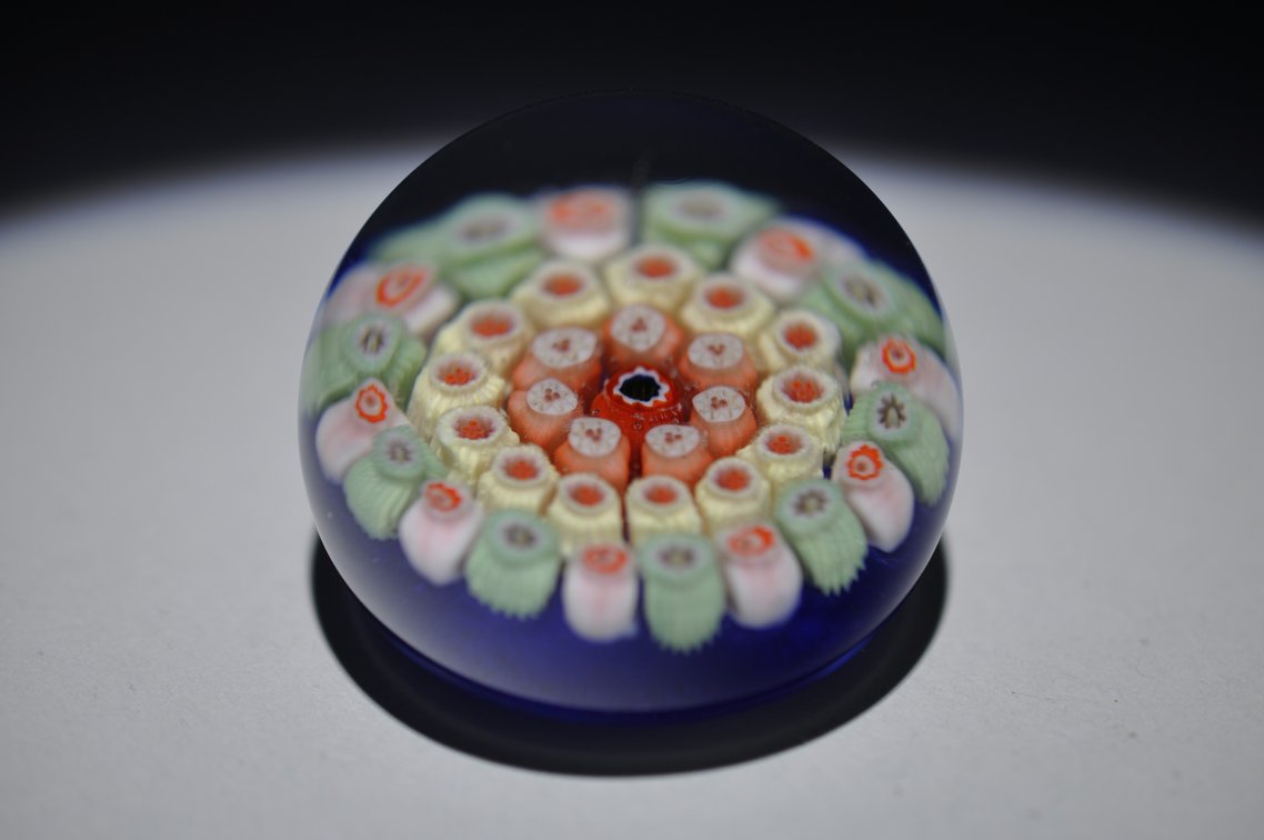 Concentric Millefiori Paperweight