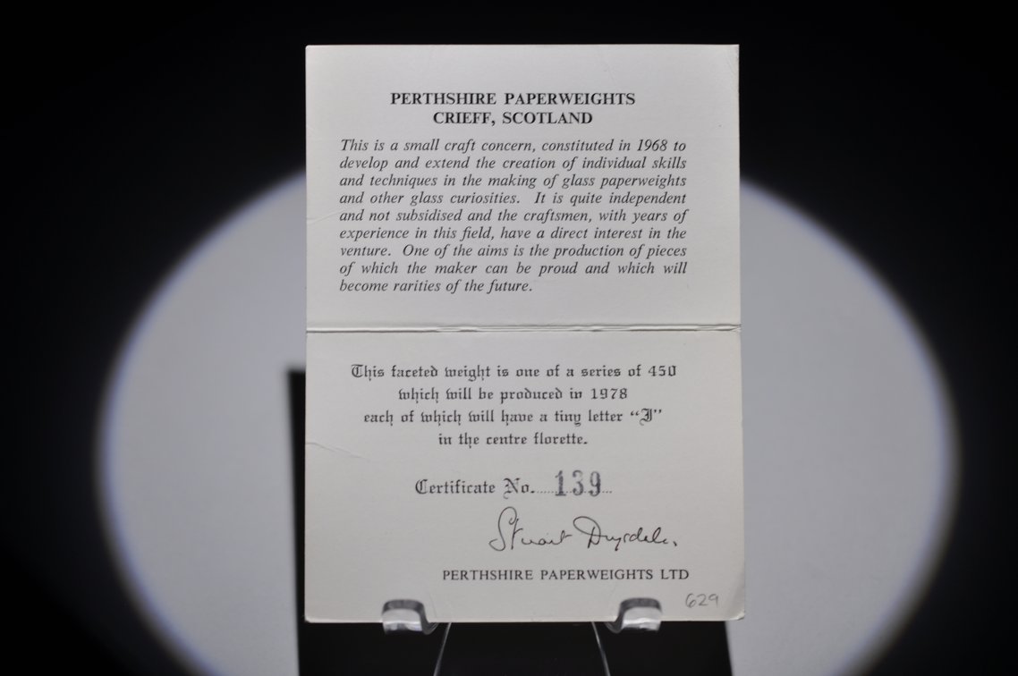 Perthshire 1978 PP14 Faceted Millefiori