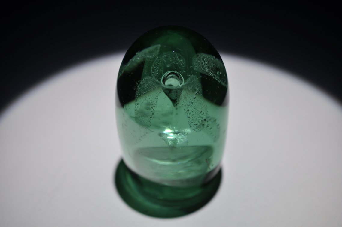 Green Glass Controlled Bubble Dump