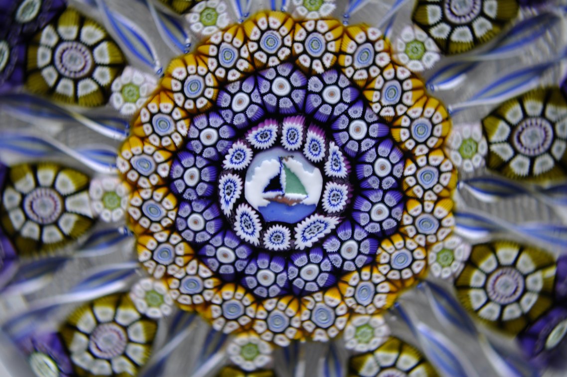 Perthshire 1980 Sailboat Millefiori Starburst