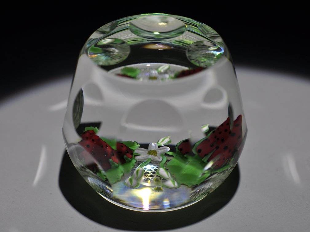 Perthshire 1986 Strawberry Paperweight