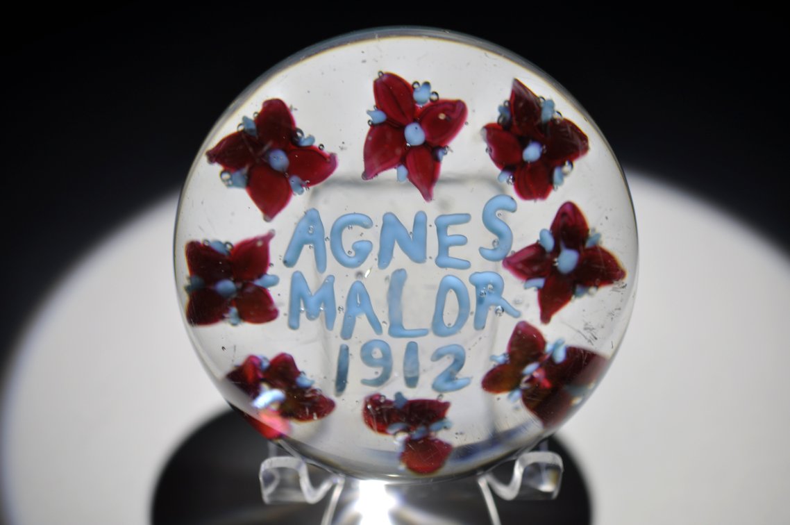Union Glass Co. 1912 Custom Paperweight