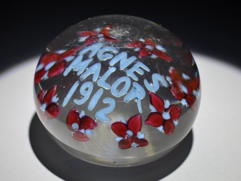 Union Glass Co. 1912 Custom Paperweight