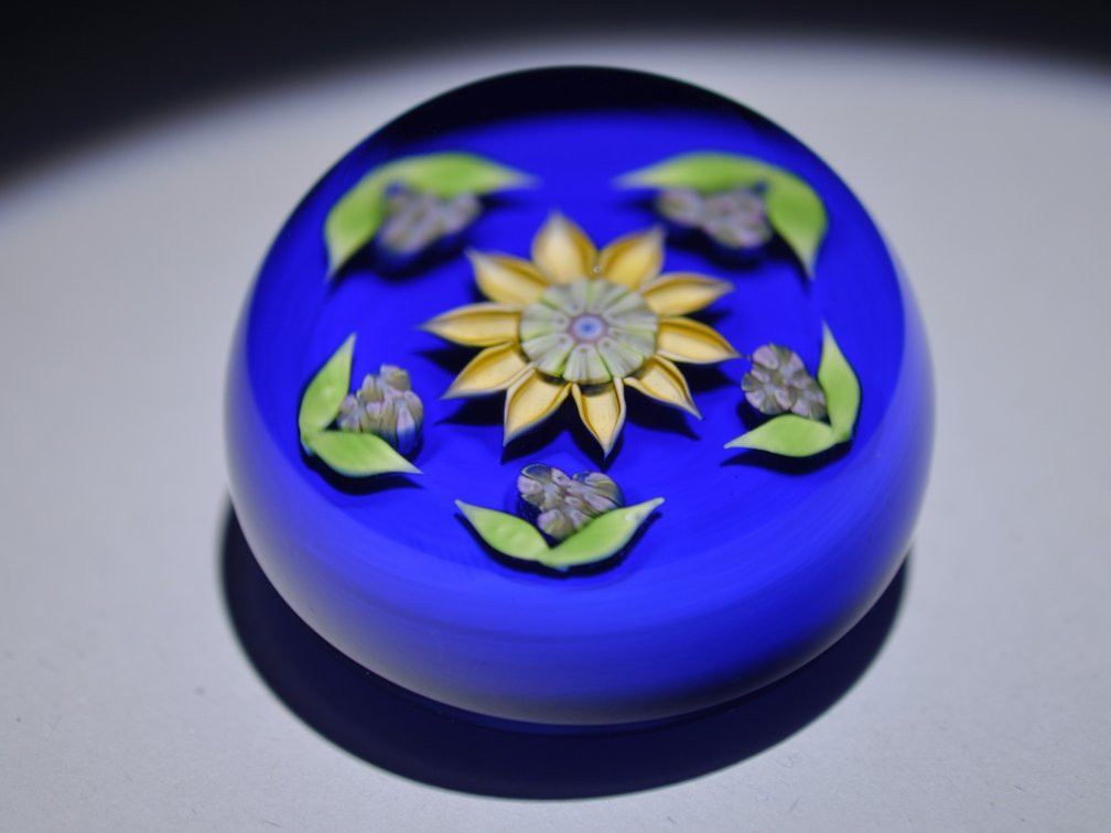 Perthshire 1980 Floral Paperweight