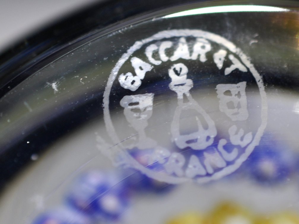 Baccarat Concentric Millefiori Paperweight