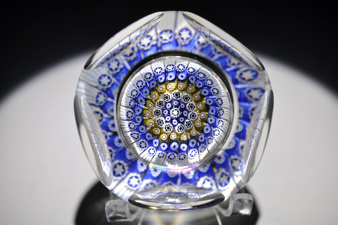 Whitefriars Faceted Millefiori Weight