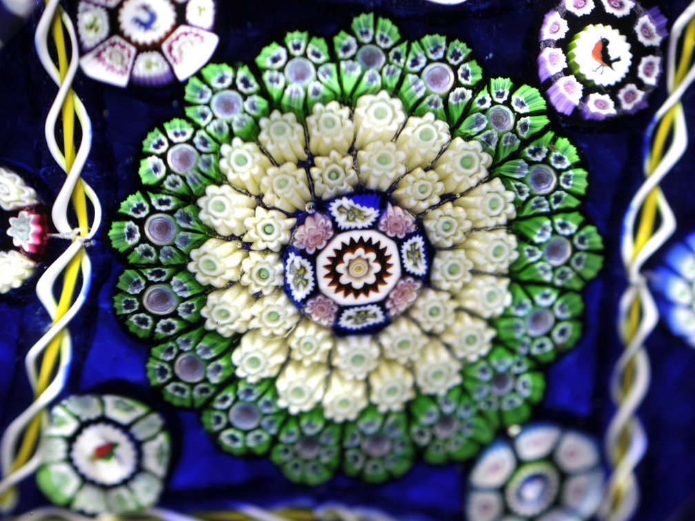 Perthshire 1979 Faceted Millefiori Paperweight