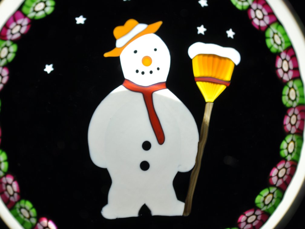 Perthshire 1992 Snowman Paperweight