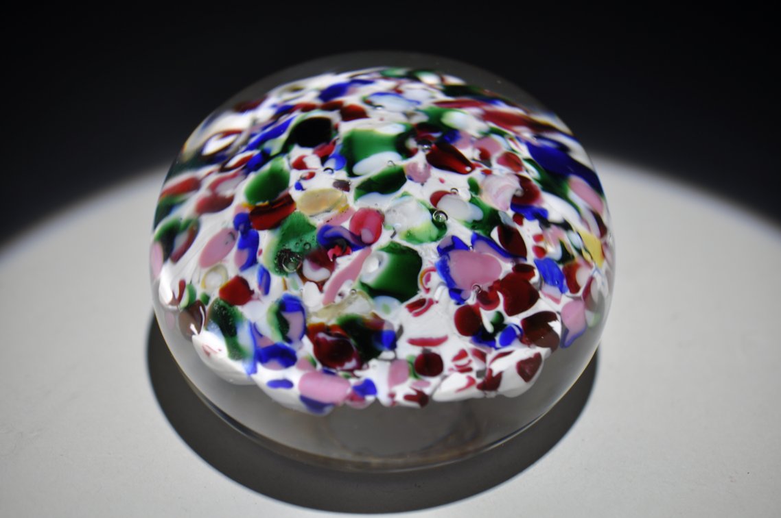 Union Scrambled Frit Glass Weight