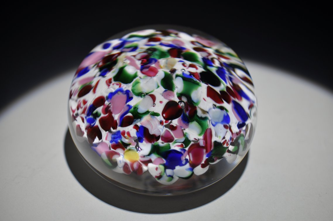 Union Scrambled Frit Glass Weight
