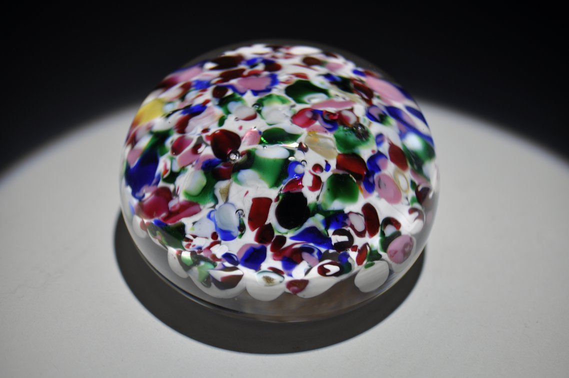 Union Scrambled Frit Glass Weight