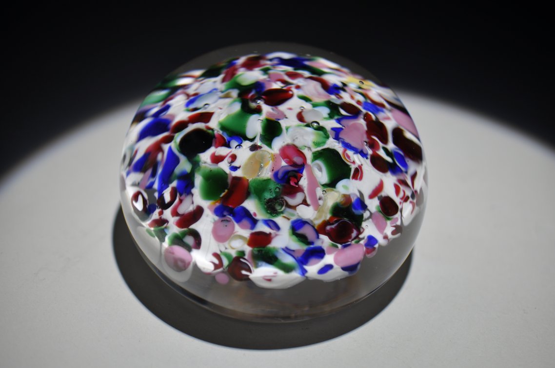 Union Scrambled Frit Glass Weight