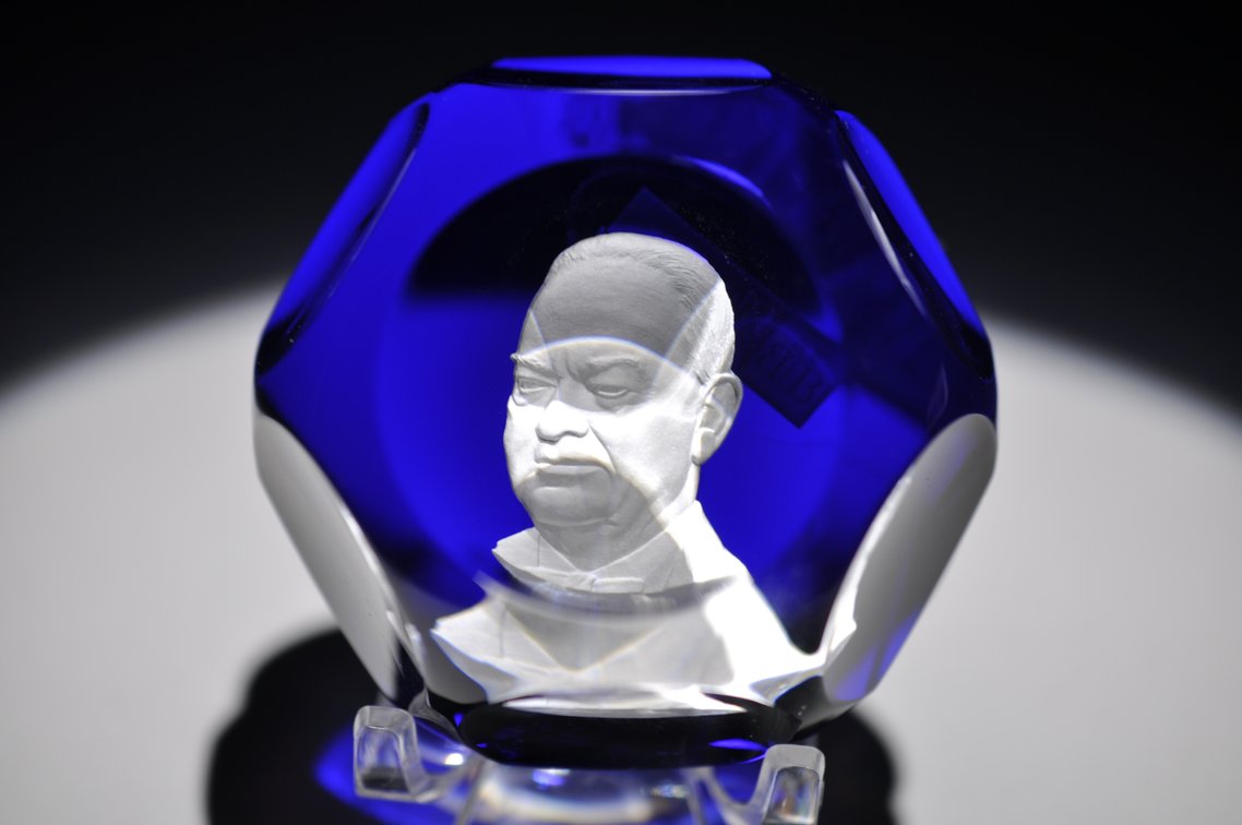 Baccarat Herbert Hoover Cameo