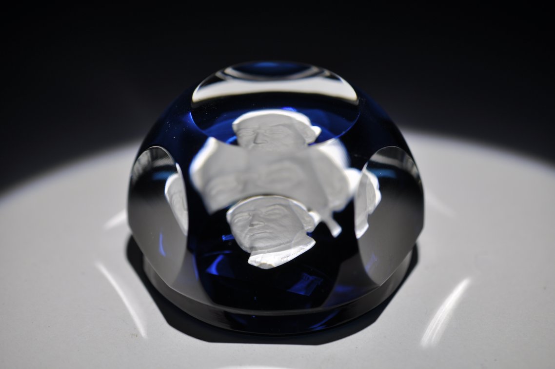 Baccarat Adlai Stevenson Sulphide Cameo