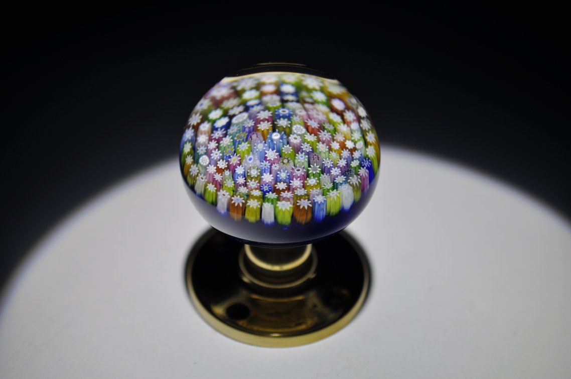 Perthshire Millefiori Glass Doorknob