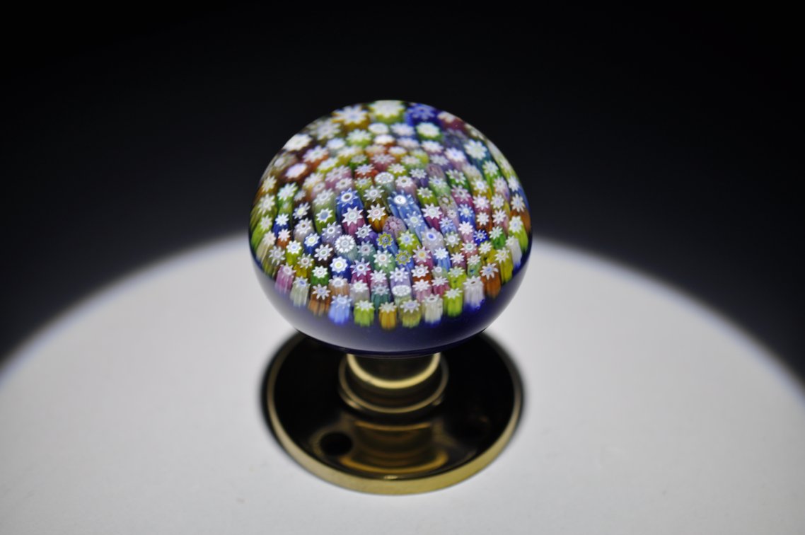 Perthshire Millefiori Glass Doorknob
