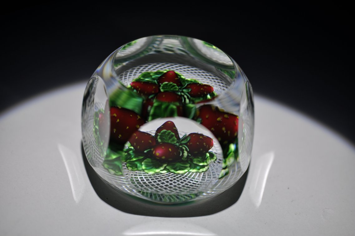 St. Louis 1982 Strawberry Paperweight