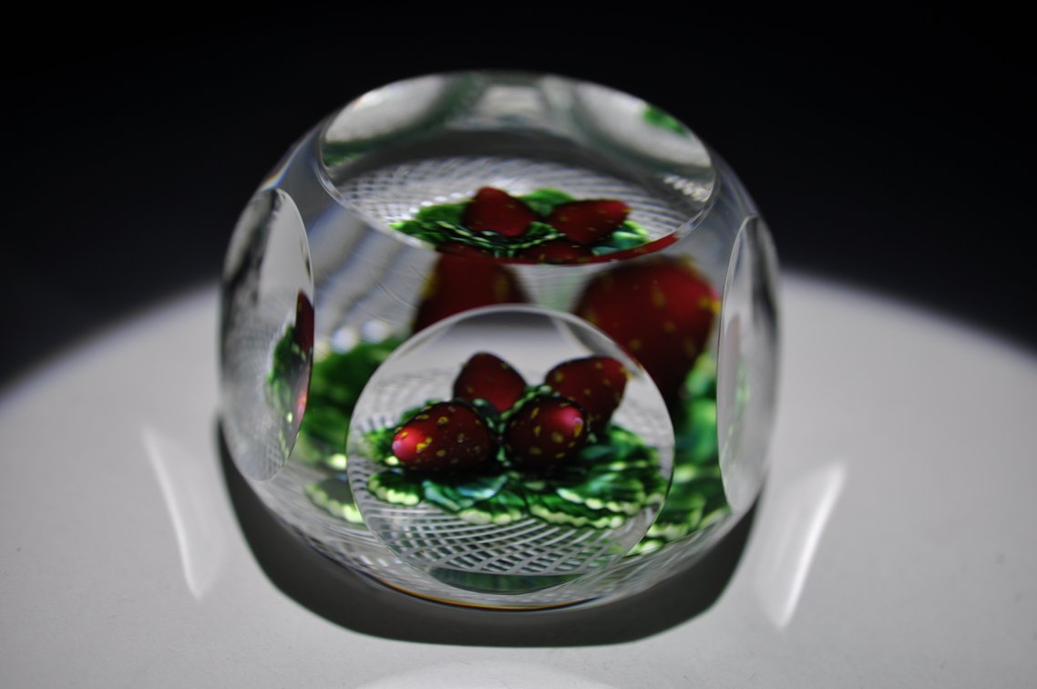 St. Louis 1982 Strawberry Paperweight