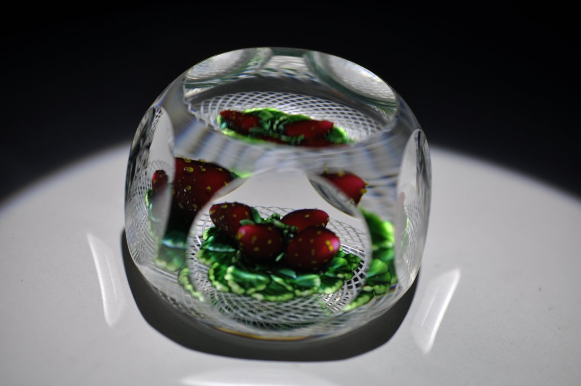 St. Louis 1982 Strawberry Paperweight
