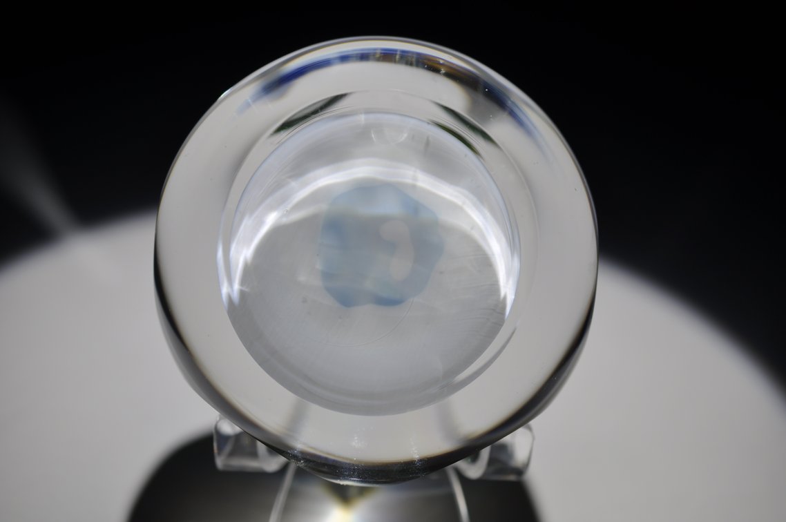 St. Louis 1975 Faceted Floral Paperweight