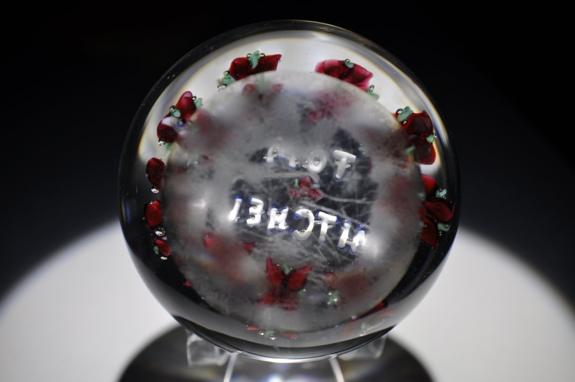 Union Glass Co. Custom Floral Weight