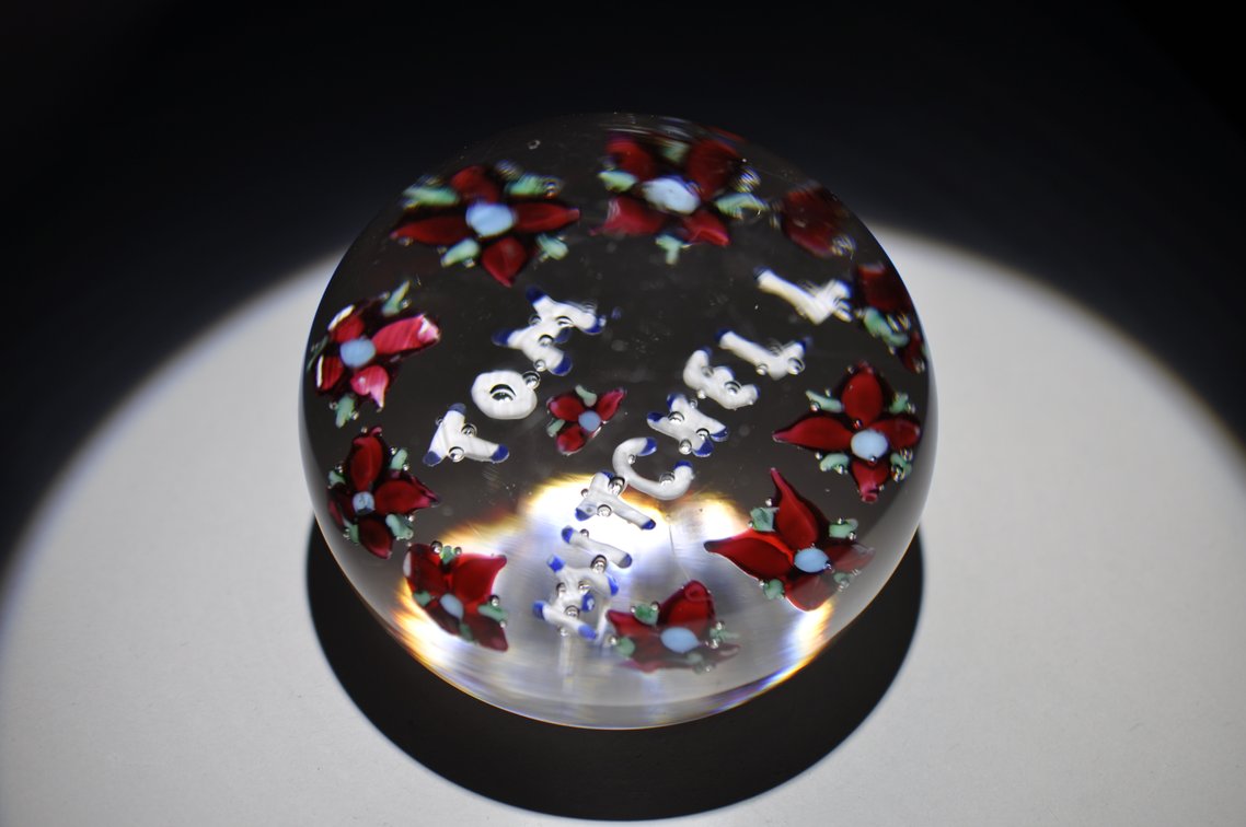 Union Glass Co. Custom Floral Weight