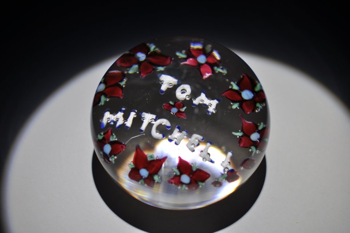 Union Glass Co. Custom Floral Weight