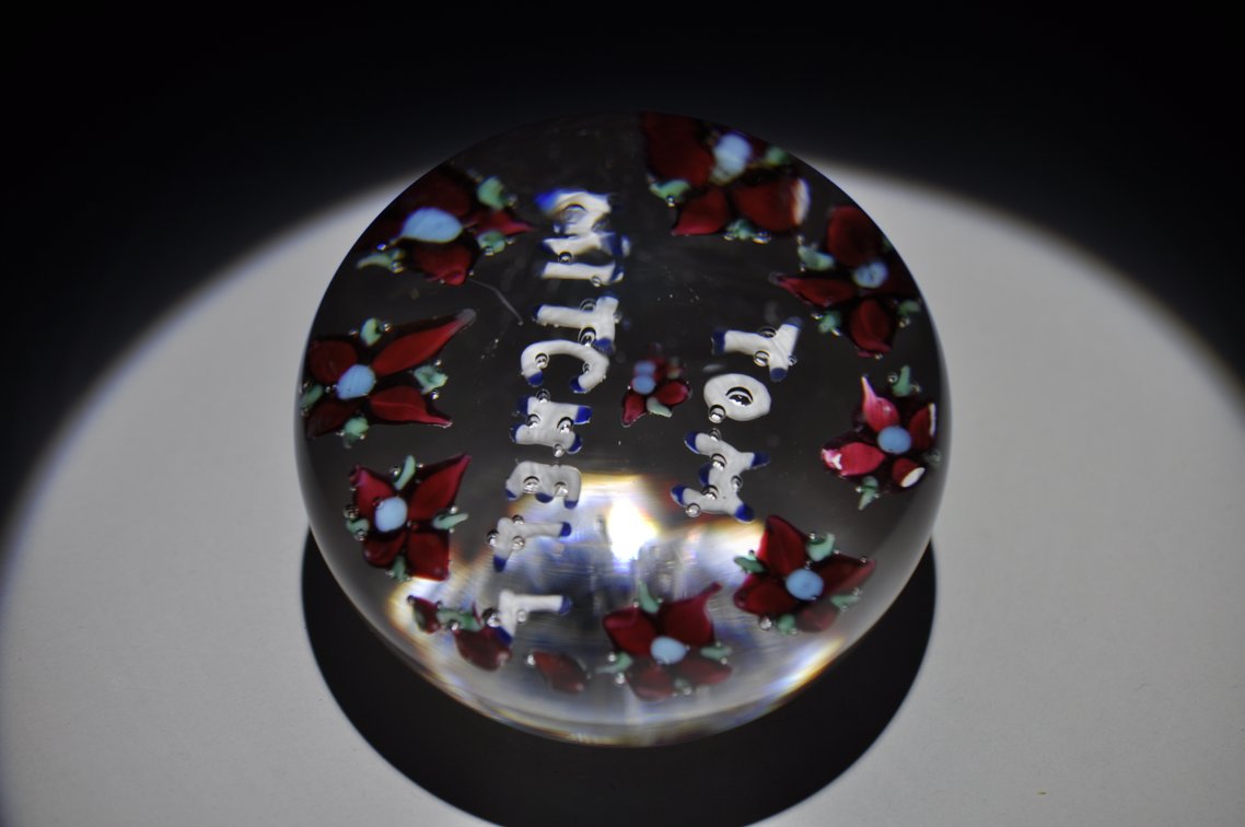 Union Glass Co. Custom Floral Weight