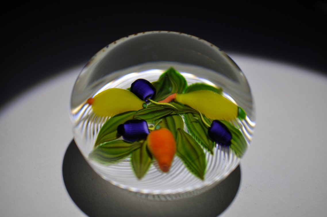 Perthshire 1980 Fruit Basket Paperweight