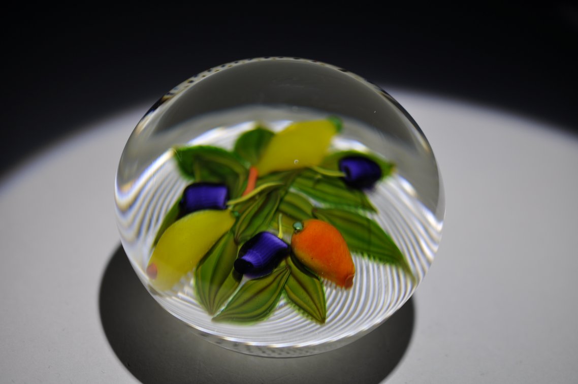 Perthshire 1980 Fruit Basket Paperweight