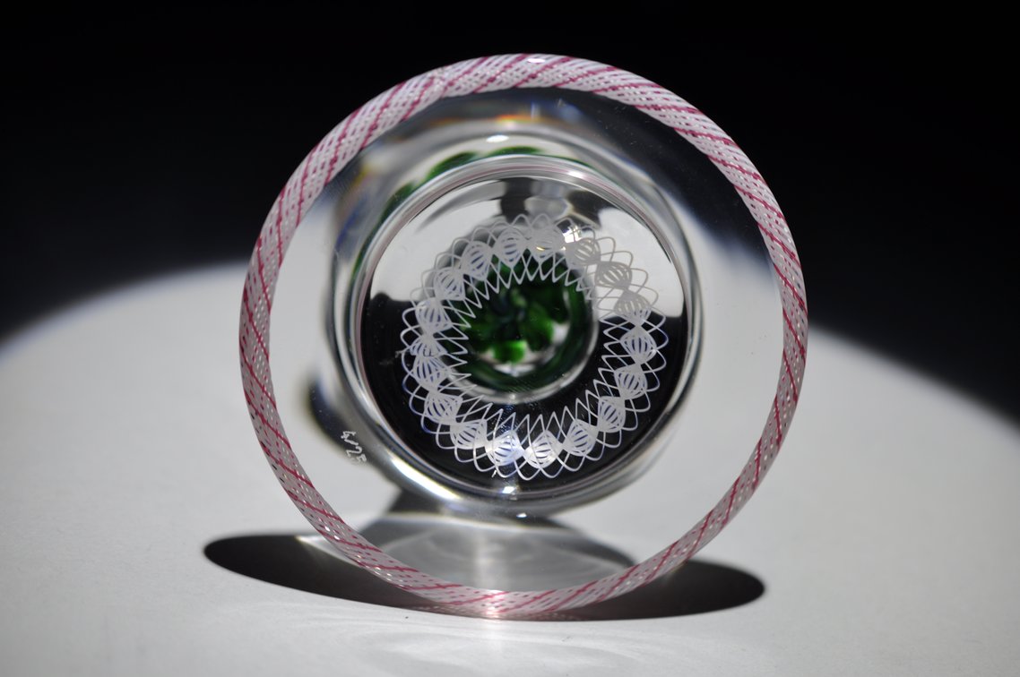 St. Louis Sceau Floral Lampwork Pedestal
