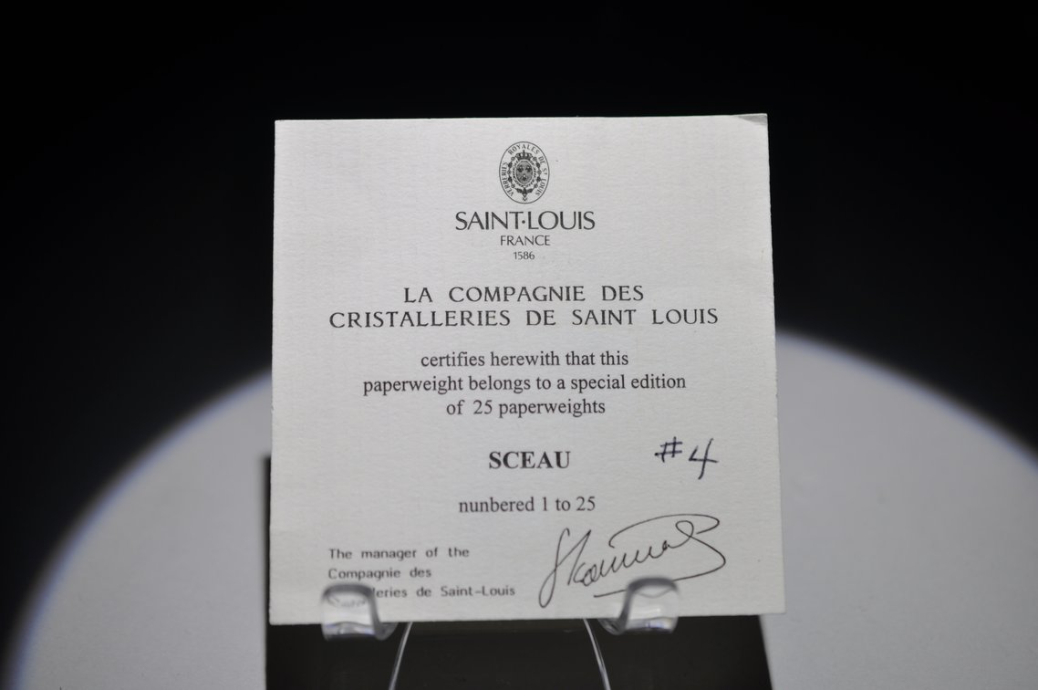St. Louis Sceau Floral Lampwork Letter Seal, photo 9 of 9