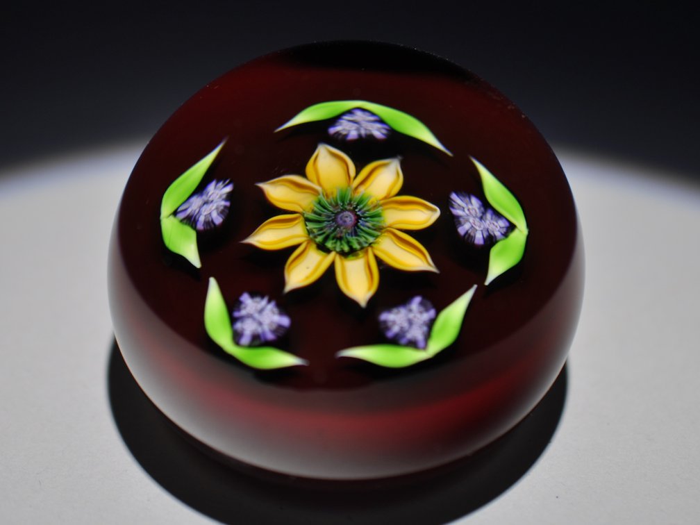 Perthshire 1980 Floral Paperweight