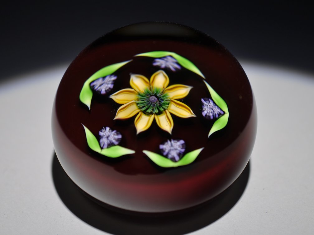 Perthshire 1980 Floral Paperweight