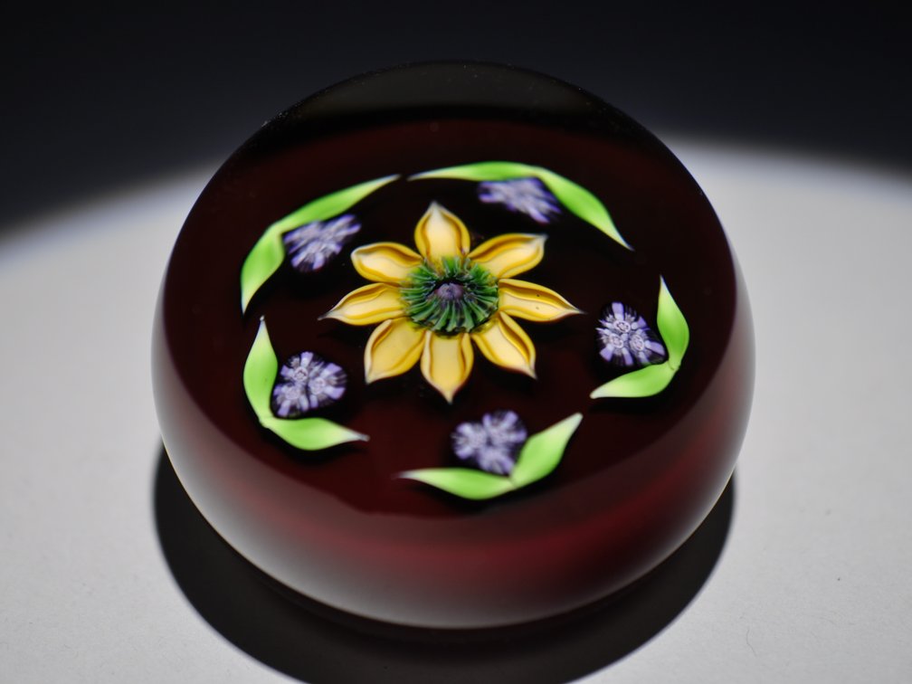Perthshire 1980 Floral Paperweight