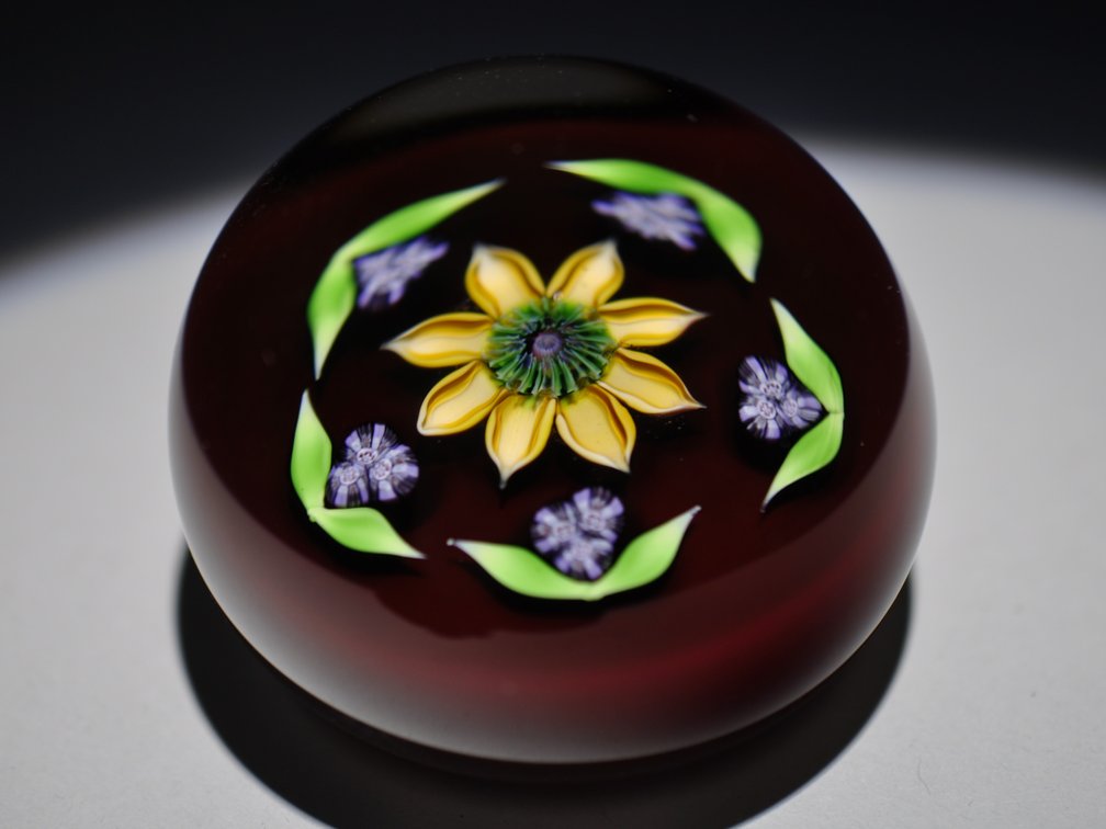 Perthshire 1980 Floral Paperweight