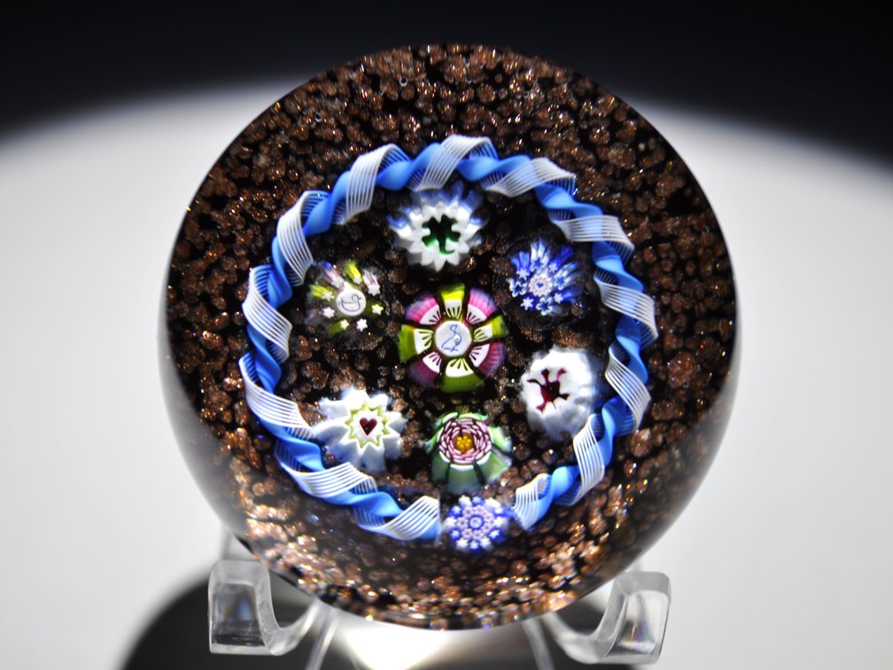Charles Kaziun Millefiori Paperweight