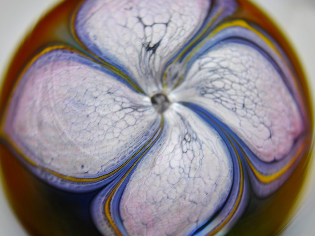 Dominick Labino 1973 Floral Paperweight