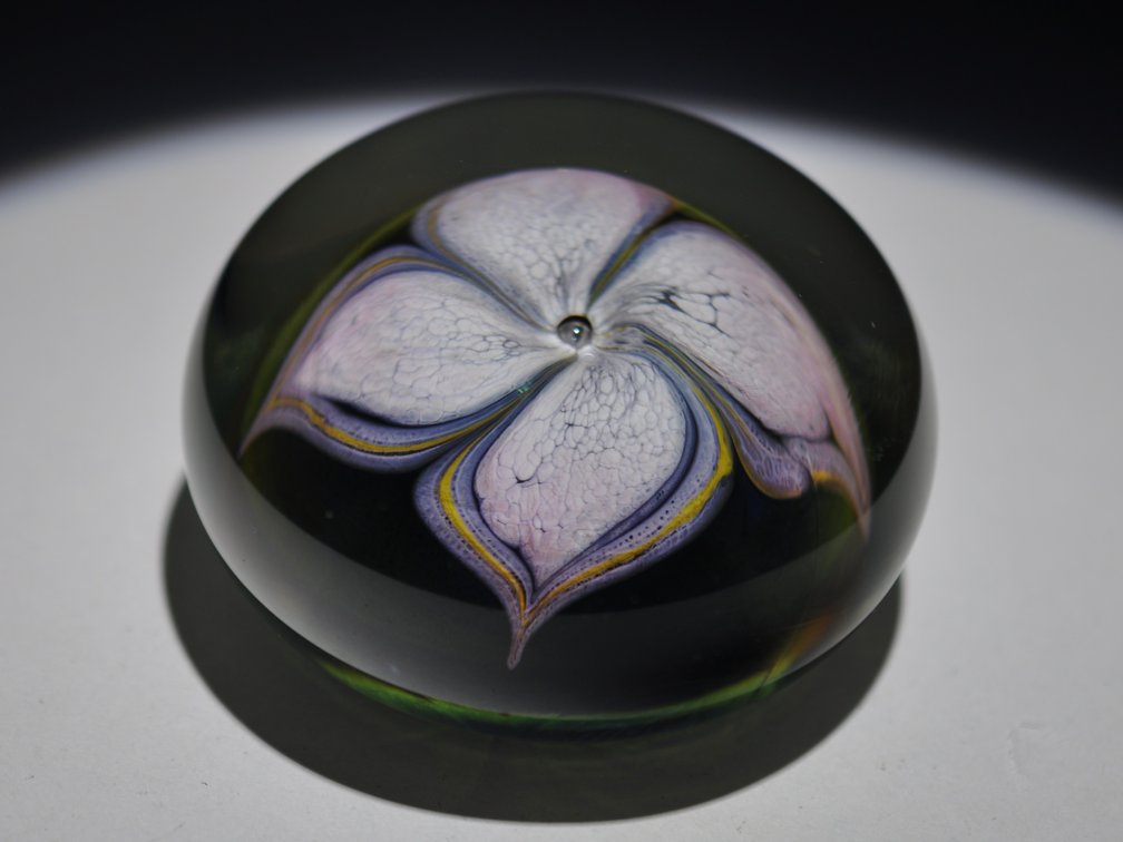Dominick Labino 1973 Floral Paperweight, photo 9 of 9