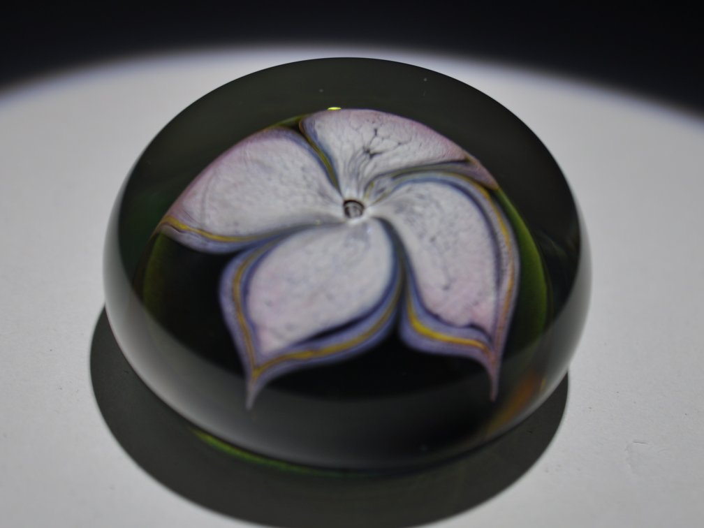 Dominick Labino 1973 Floral Paperweight