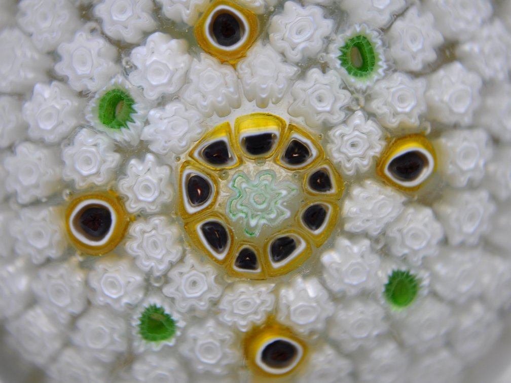 Jim Brown Millefiori White Carpet Ground